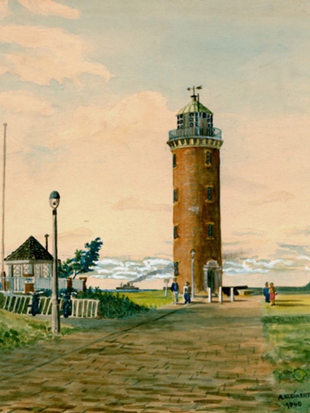 Datei:Alfred Kleinert, Leuchtturm, Aquarell 1940.cuxpedia.jpg